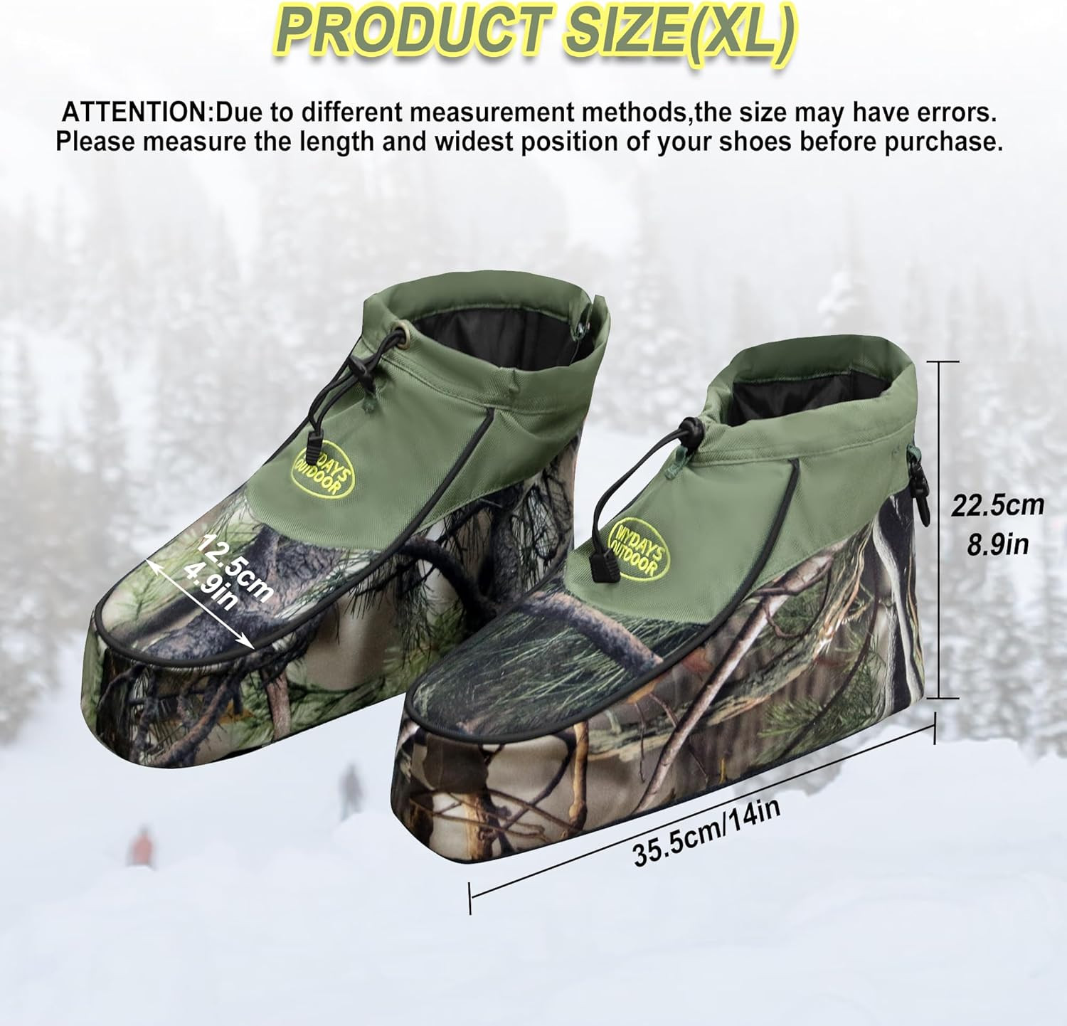 Insulated Boot Covers Lightweight Boot Insulator for Hunting