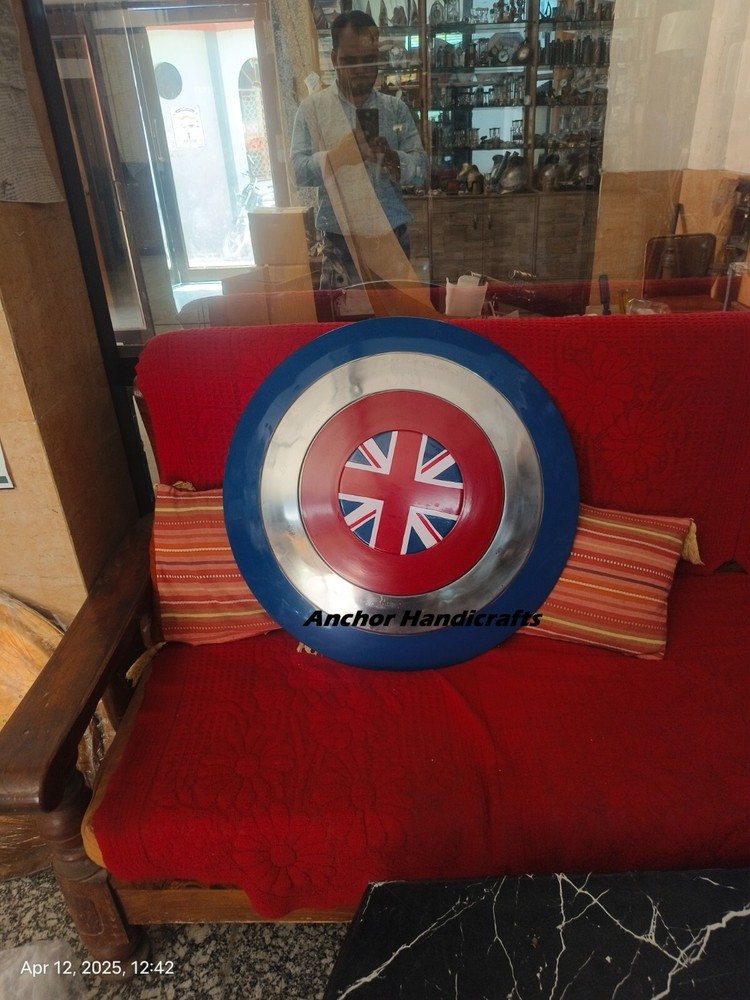 Captain Carter Shield Metal Marvel Solid Shield Cosplay For Wall Décor 24 Inches