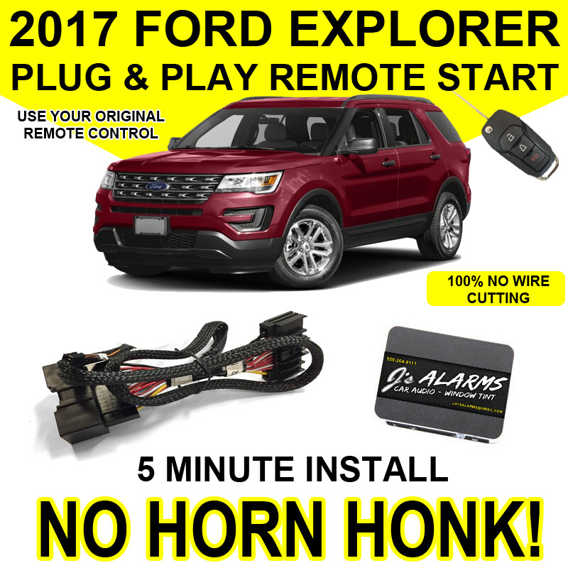 2017 Ford Explorer Remote Start Plug & Play Self Install SUV 3X Lock FO2N