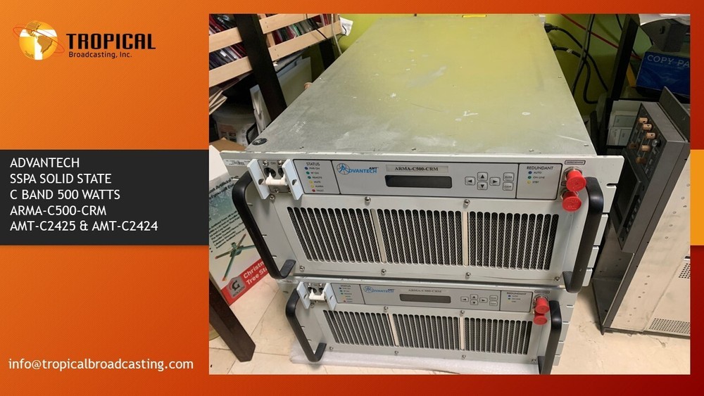 2-ADVANTECH C BAND SSPA ( Solid Sate ) AMPLIFIER 500 WATTS