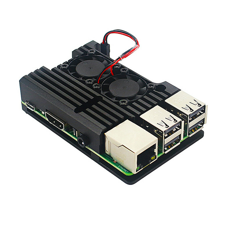 For Raspberry Pi 3 Aluminum Alloy Radiator Protective Case Metal Cooling Shell