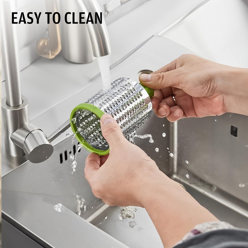 Cheese Grater with Handle, Kitchen Parmesan 2 3, Green