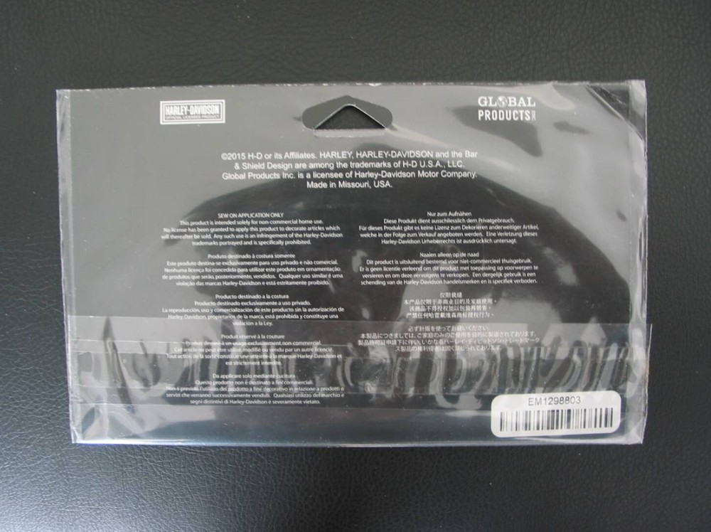 Harley Davidson Devour Subdued Skull Rocker Emblem / Patch