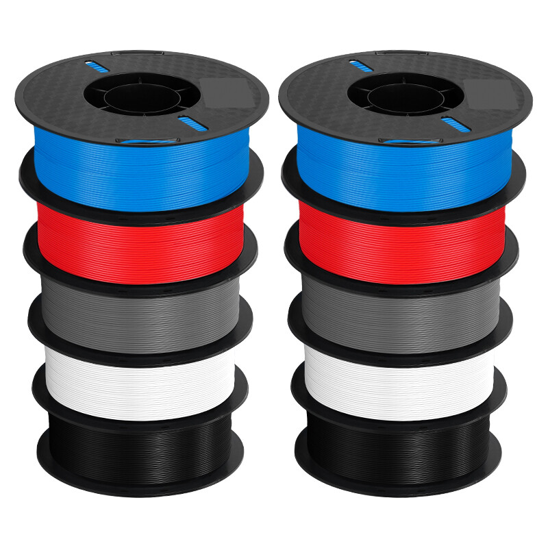 10KG Kingroon PLA PETG 3D Printer Filament 1.75 mm Bundles 10 Spool 1KG Red Roll