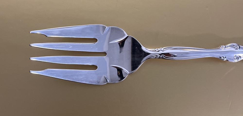 Vintage International Silverplate Serving Fork Replacement Cold Platter 8.75"