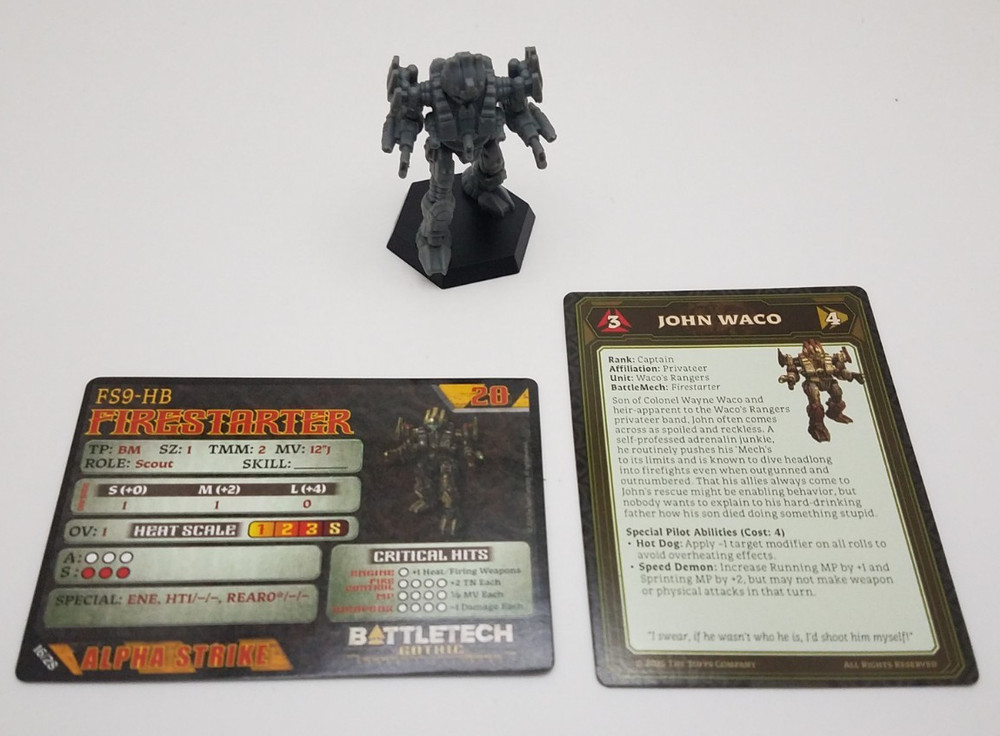 Battletech Gothic - Firestarter *Mech & Cards*