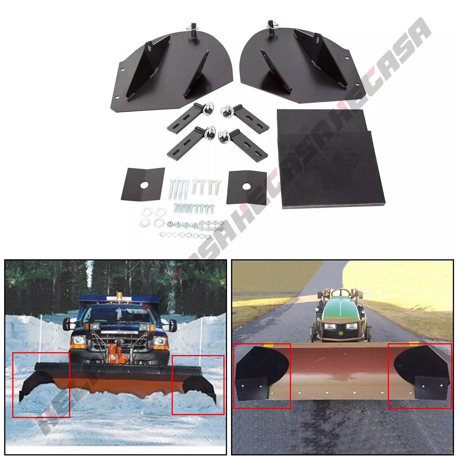 Universal Snow Plow Pro-Wing Blade Extenders Extensions For PW22 Meyer Western