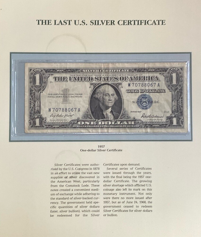 The Last Silver Coins And Silver Certificate