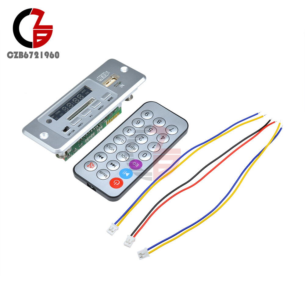 Mini 5V MP3 Decoder Board Bluetooth Controller Remote Amplifier 2*3W 3.6-5V