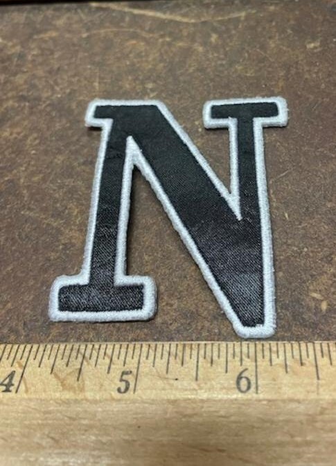 Letter “N” Embroidered Patch (NOS)