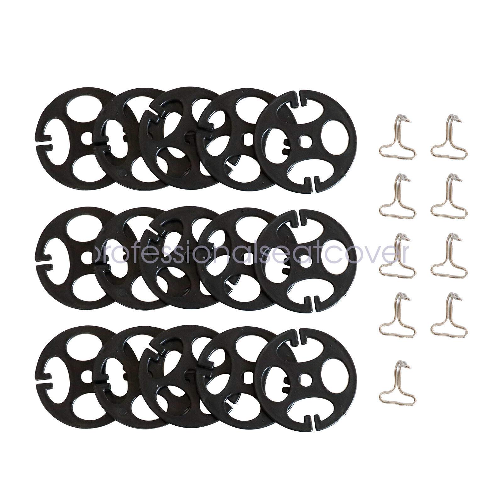 For Ford F-150 Crew Cab 4-Door 2009-2023 Car Faux Leather Front+Rear Seat Cover