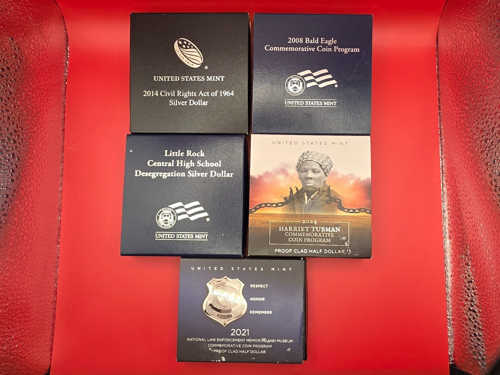 (20) Empty Assorted US Mint Boxes with COAs