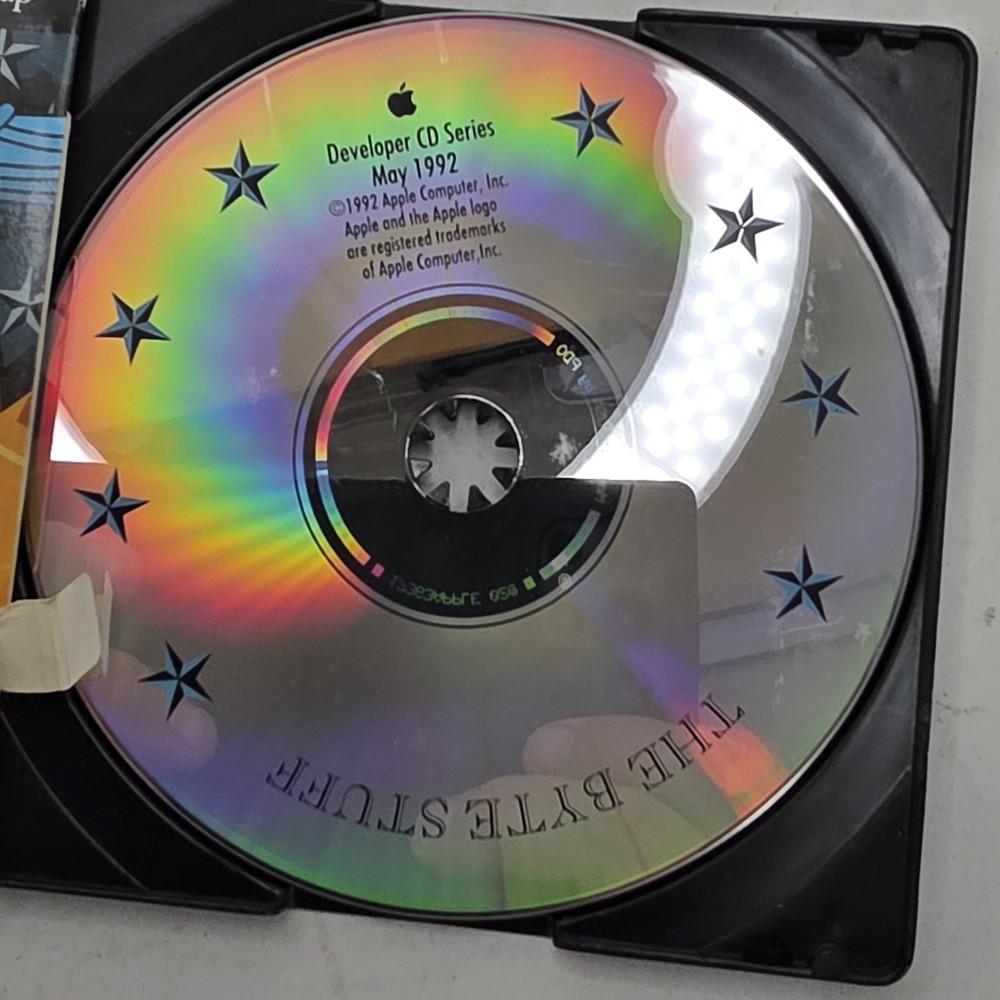 1992 Apple Developer CD “The Byte Stuff” May Mac Developer Disc Vintage
