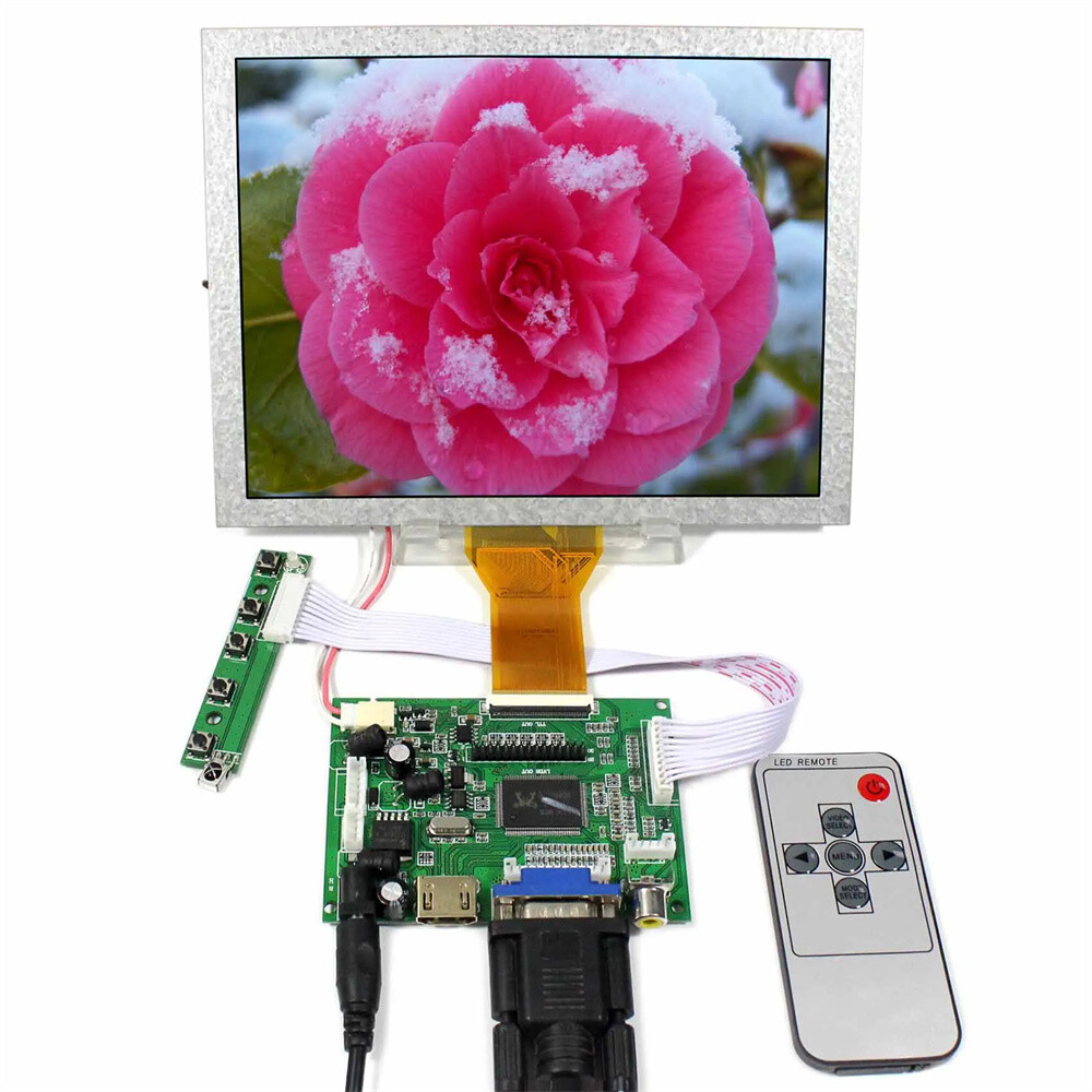 VGA 2AV LCD Controller Board kit with 8" EJ080NA-05A 800x600 panel Screen