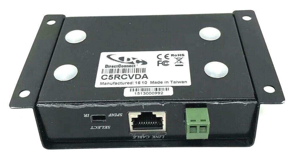 Direct Connect C5RCVDA Video & Stereo Digital CAT5 Extender Chainable Output