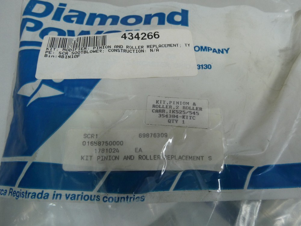 Diamond Power 354384-KITC Kit Pinion And Roller Replacement
