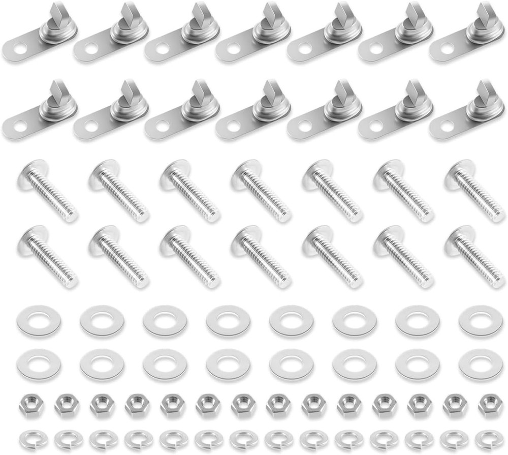 75704-1 Stainless Bug Screen & Winterfront Hardware Kit for Peterbilt 1986-2007