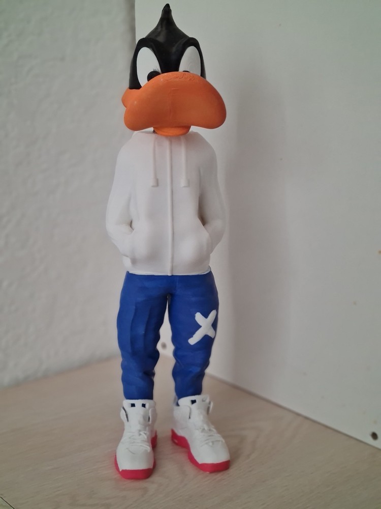 Urban Daffy Duck 3D Printed Figure Large, Approx. 12-inch