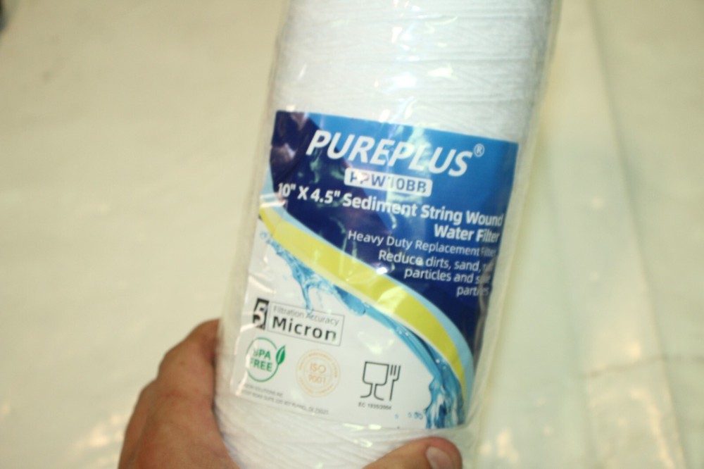 PurePlus PPW10BB 10x4.5" Sediment String Wound Water Filter