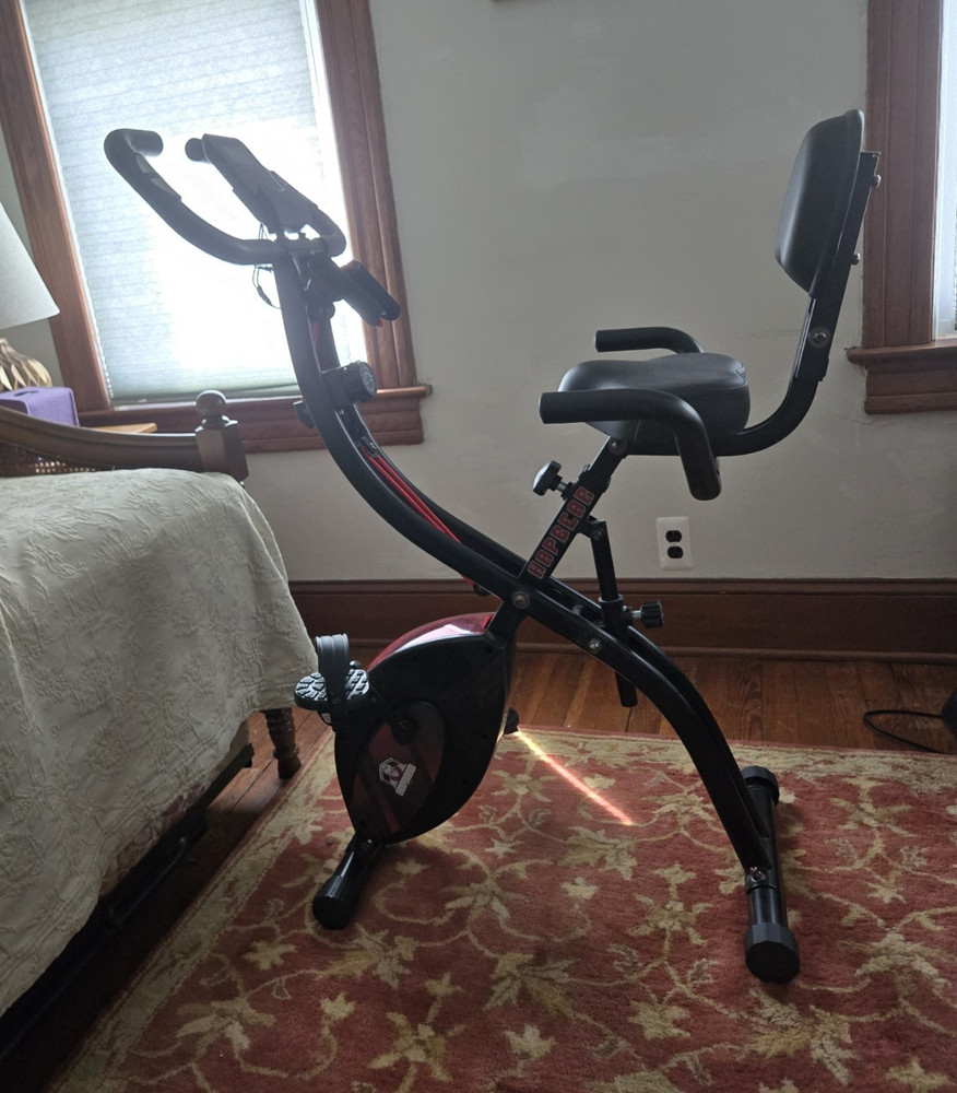 HAPBEAR Folding Upright Exercise Bike