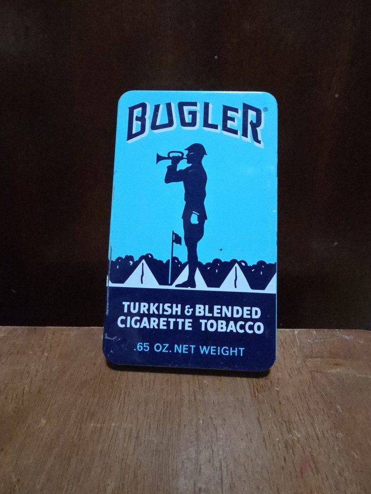 Vintage Bugler Cigarette Empty Tin Can