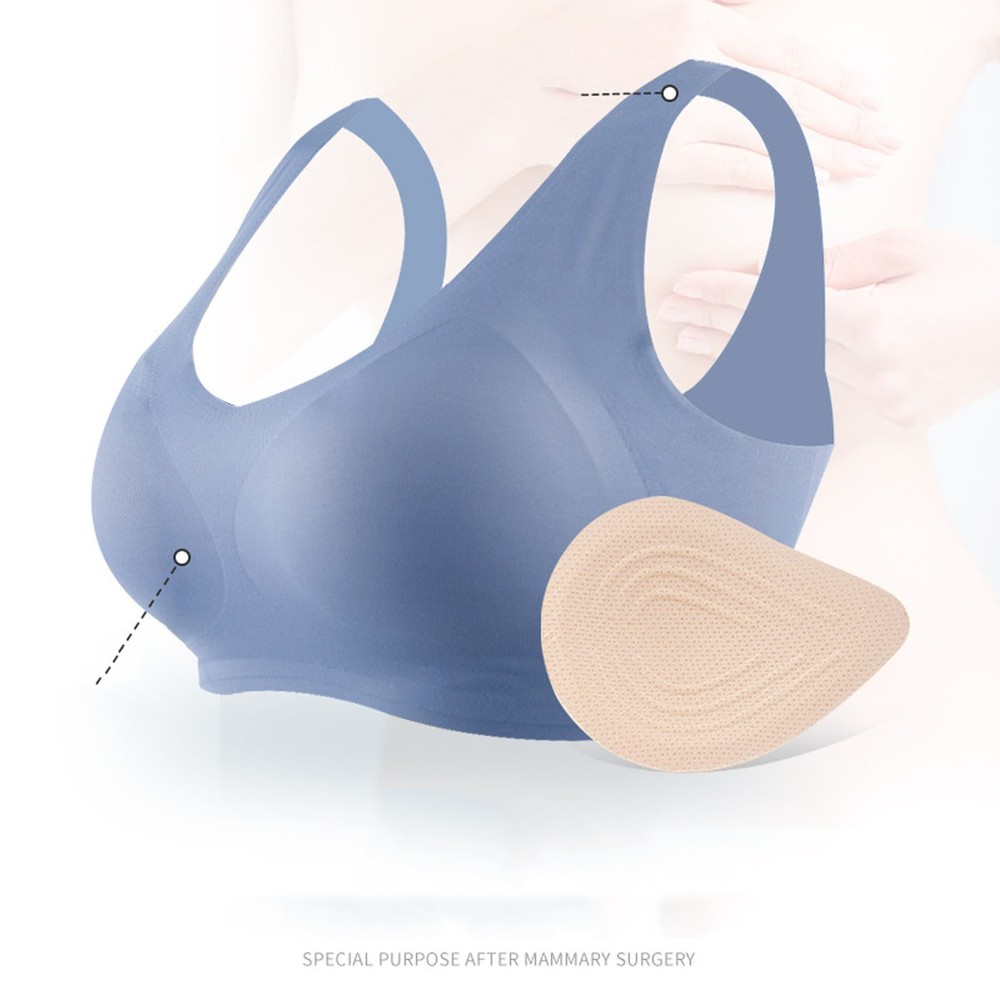 ˜Breast Form For Mastectomy Breathable Soft Cotton Triangle Prosthesis Insert