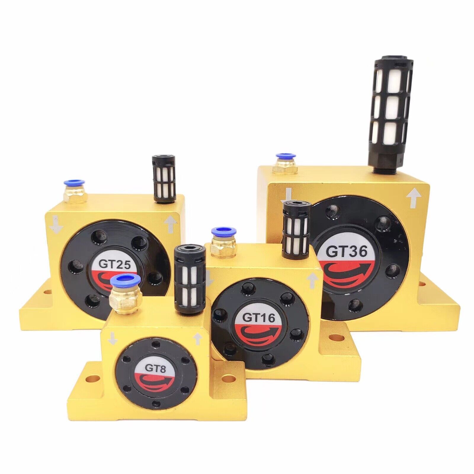 Industrial Pneumatic  Turbine Vibrator Compressed Air Power Wheel Type Vibrator