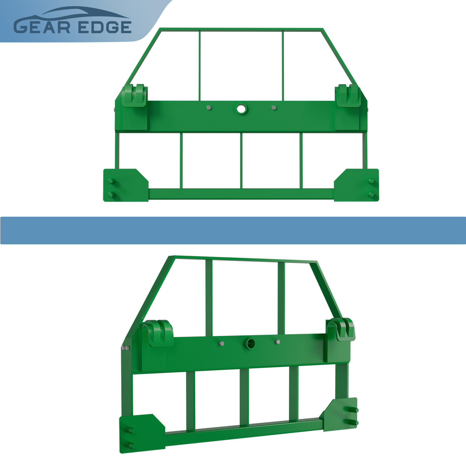 4000lbs Skid Steer Pallet Fork Attachment 46" Frame W/48" Blades Fits JD Loaders