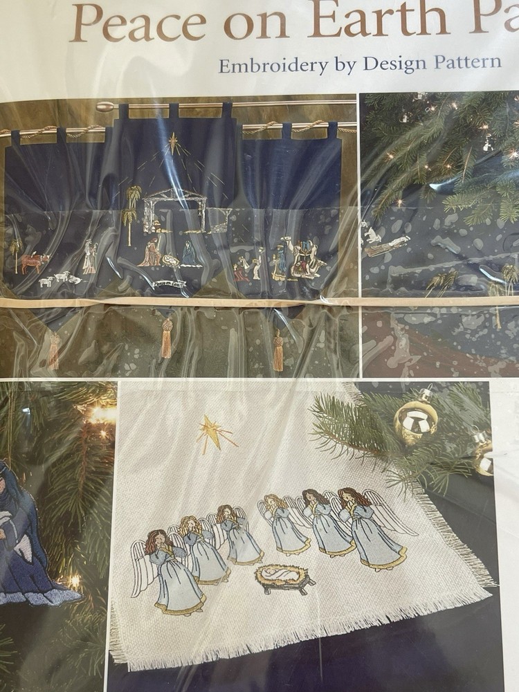 SEWING WITH NANCY Peach On Earth Embroidery Pattern By Design Pattern Kit