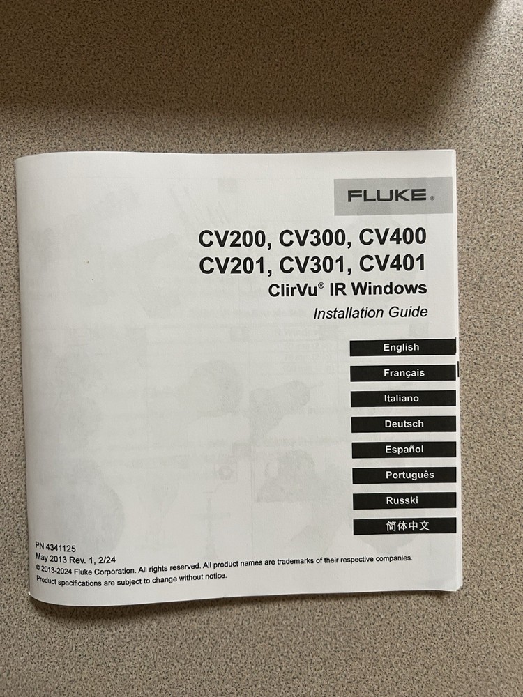 Fluke CV200 Infrared Window