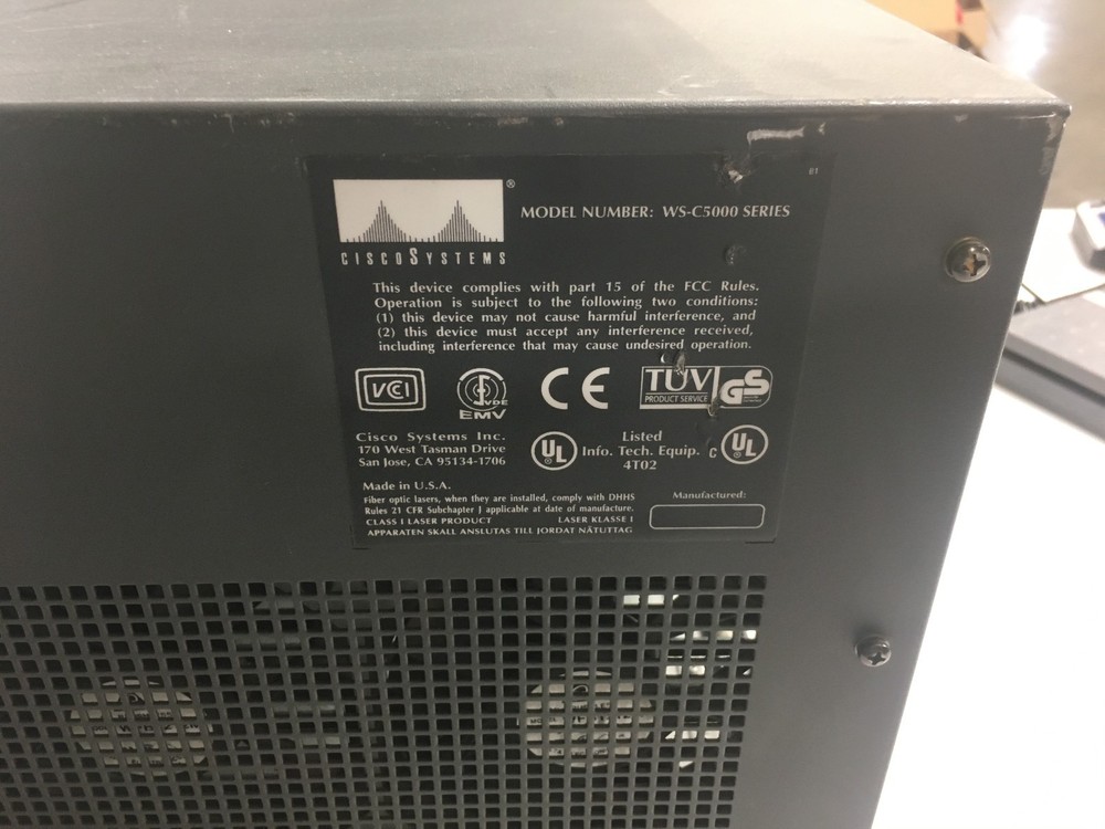Cisco WS-C5000 Power Supply