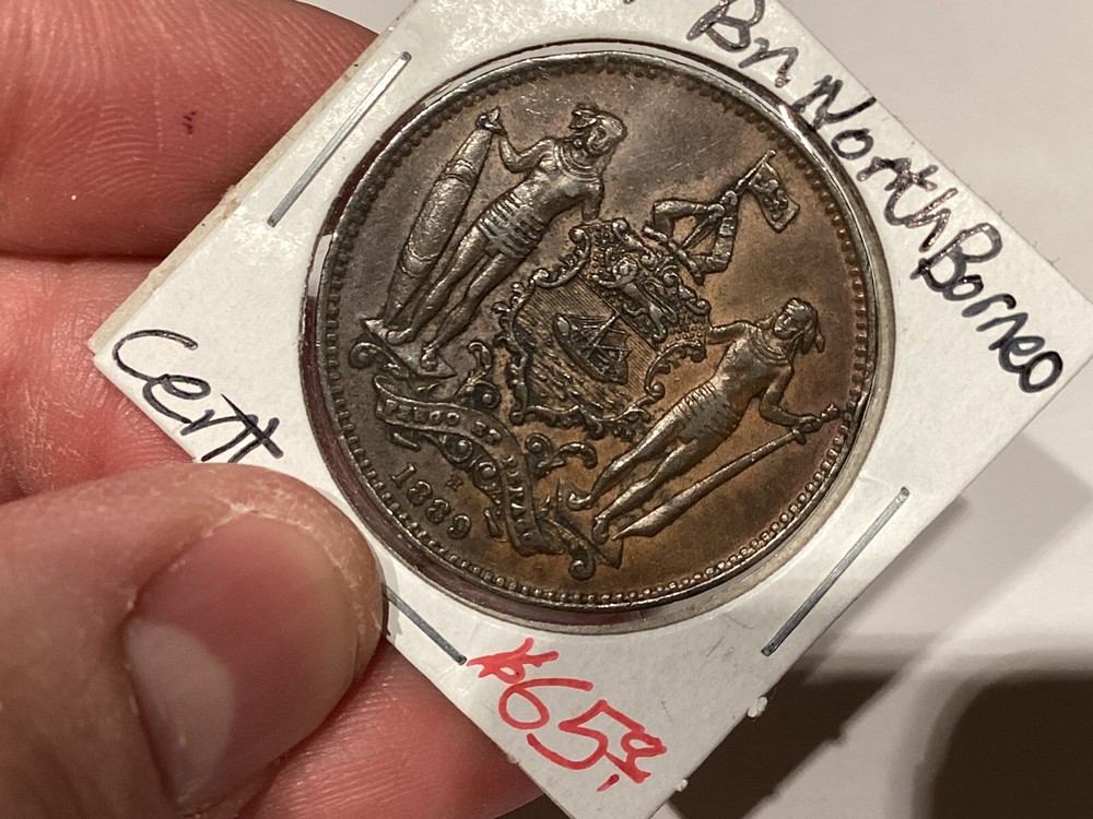 1889 H British North Borneo 1 Cent