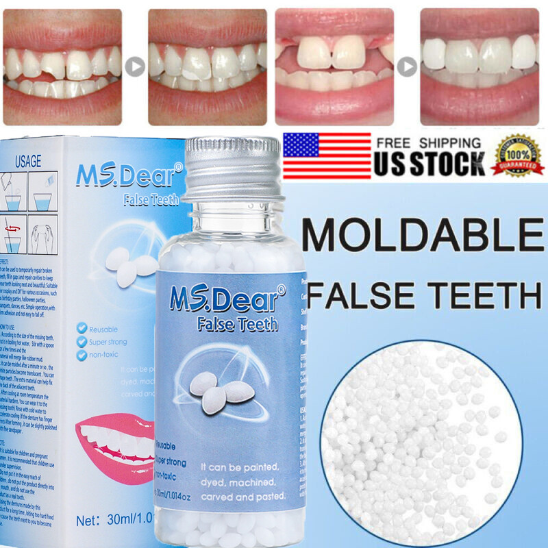 Temporary Tooth Repair Kit Temp Dental Repair Replace Missing Teeth DIY Moldable