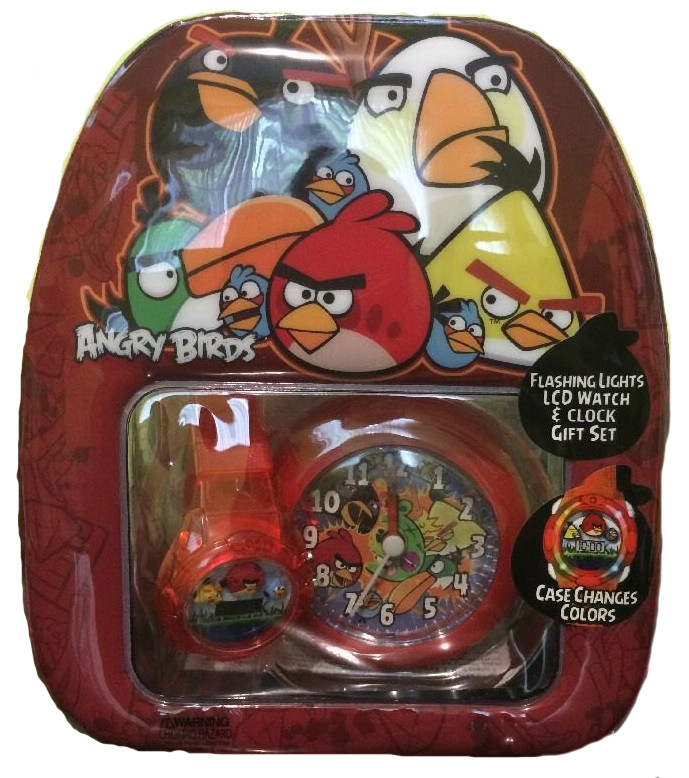 Angry Birds Watch And Clock Gift Set