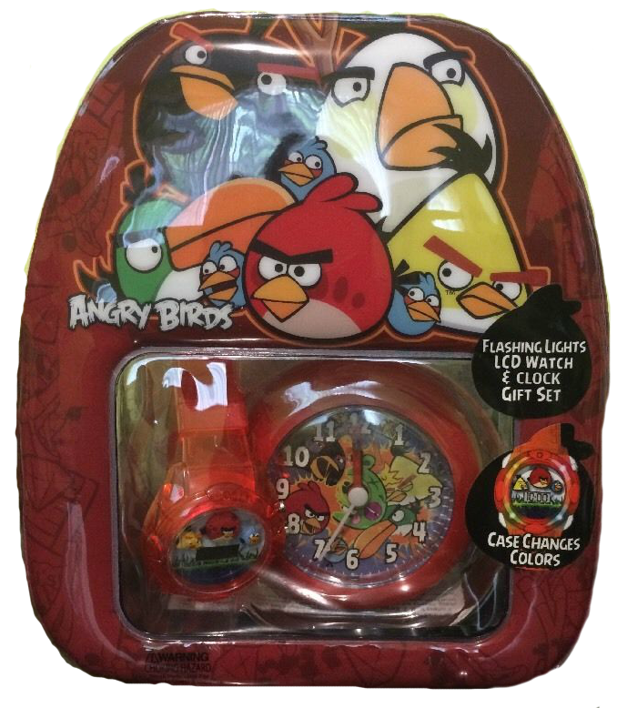 Angry Birds Watch And Clock Gift Set