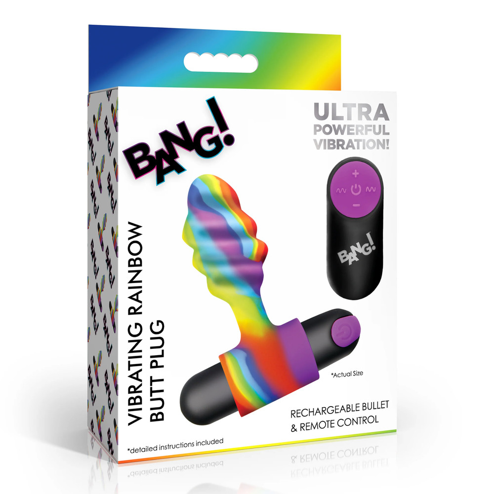 Rechargeable Remote Control Tapered Tip Vibrating Probe Butt Plug Anal Teaser