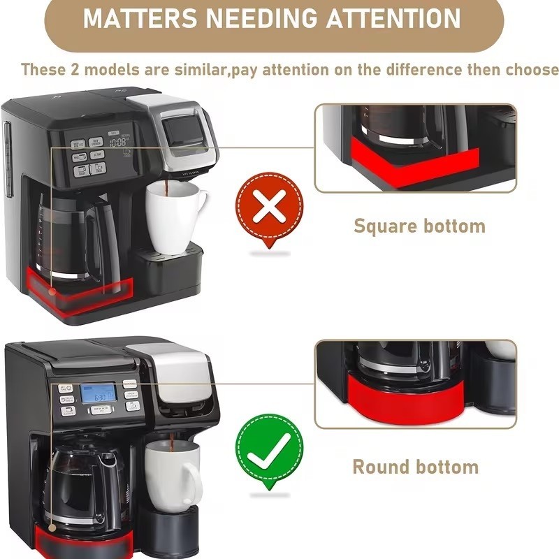 12 Cup Coffee Maker Carafe Replacement Pot Compatible with Hamilton Beach Flexbr