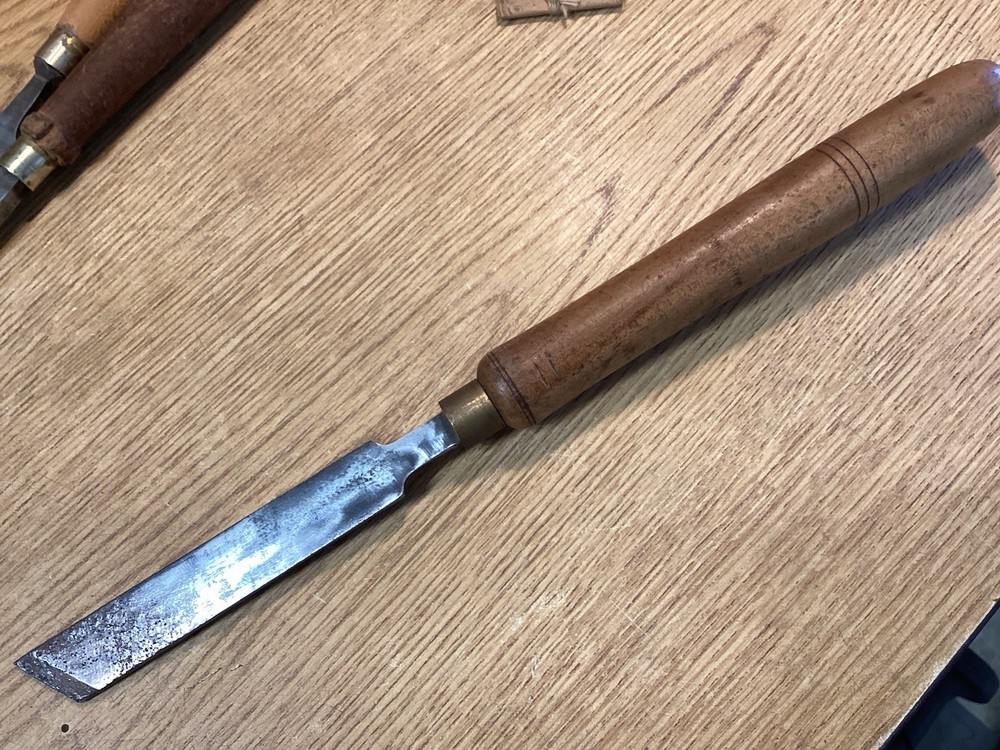 Nice Set Of 6 Vintage Giant Buck Bros Lathe Chisels Gouges Tuning Tools