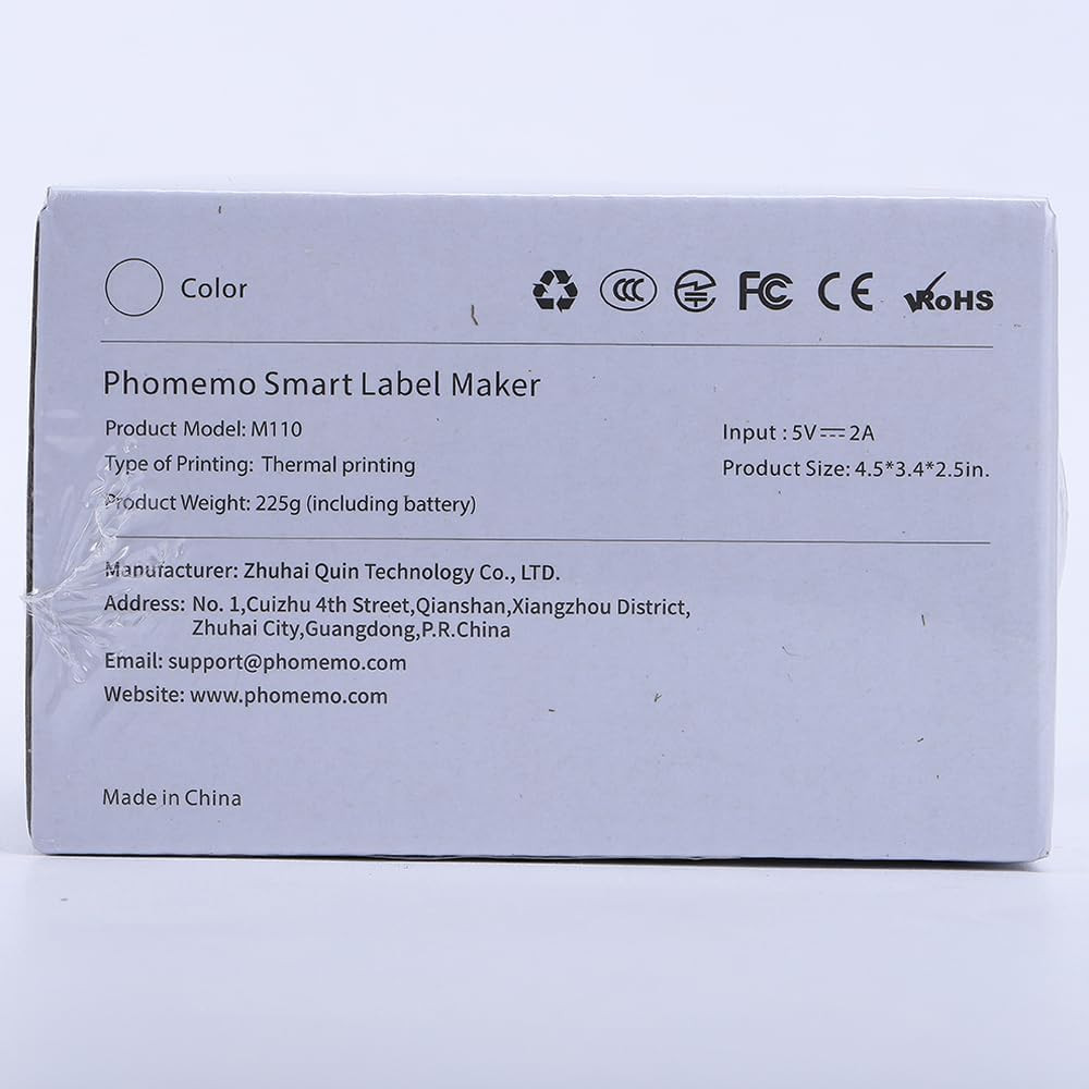 Phomemo M110 Label Makers - Barcode Thermal Bluetooth Label Printer
