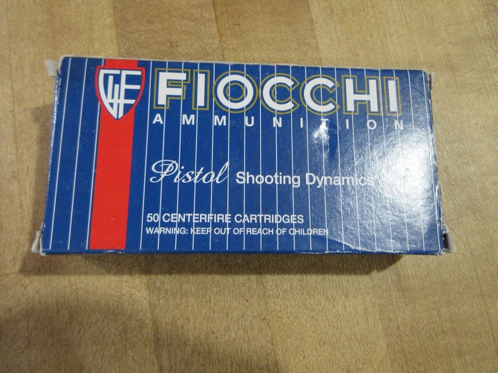 empty ammo box Fiocchi Pistol Shooting Dynamics 40 Smith Wesson w insert