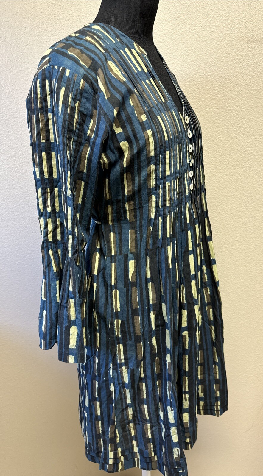 Aman Lamu Kenya Dress S/M Africa Timeless Peasant Boho Unique Flowy Tribal