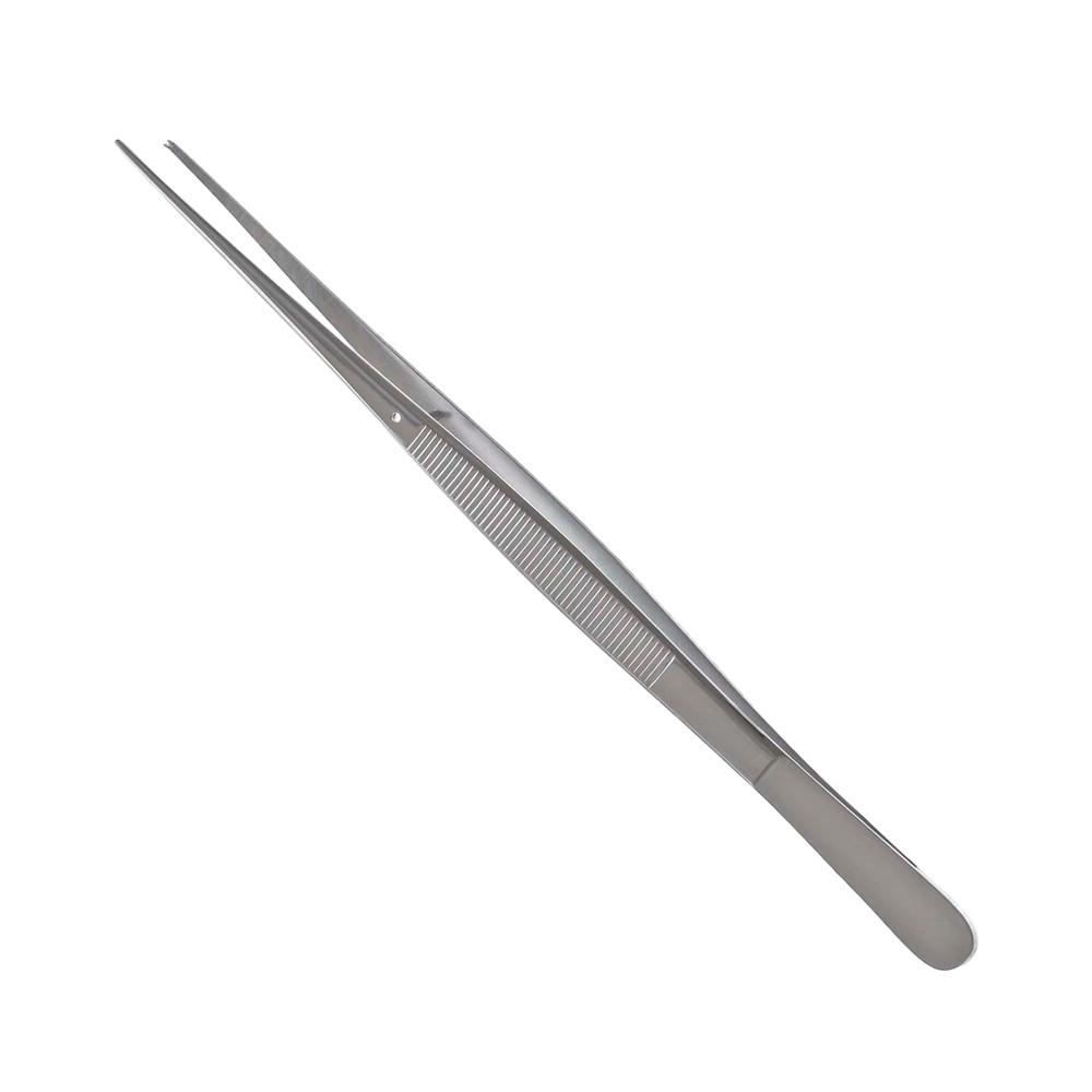 Potts-Smith Tissue Forceps, 9.5", Straight, Serrated Tips, 1x2 Teeth, Premium
