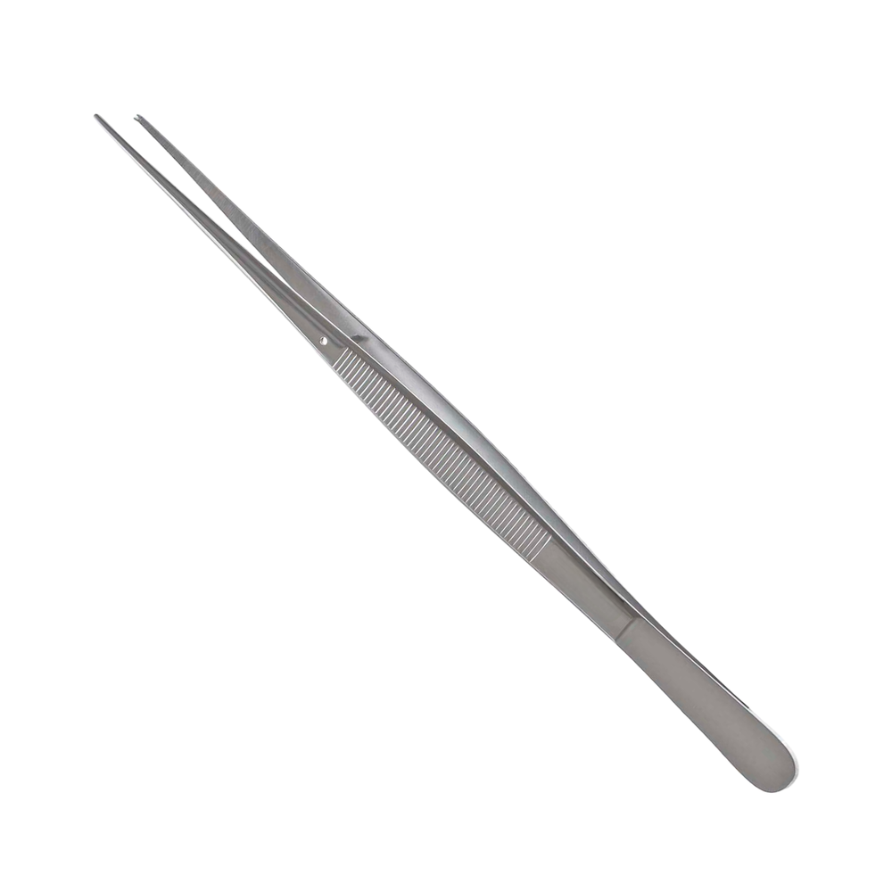 Potts-Smith Tissue Forceps, 9.5", Straight, Serrated Tips, 1x2 Teeth, Premium
