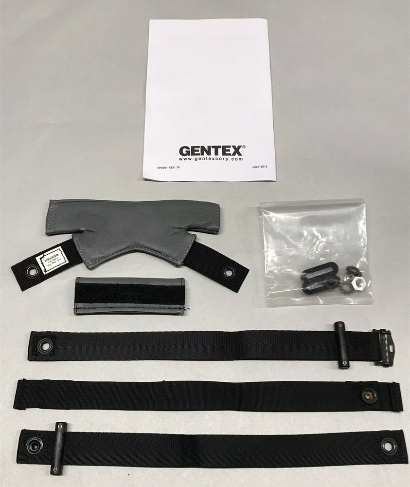 GENTEX Integrated Chin / Nape Strap Conversion / Modification Kit Gray USGI