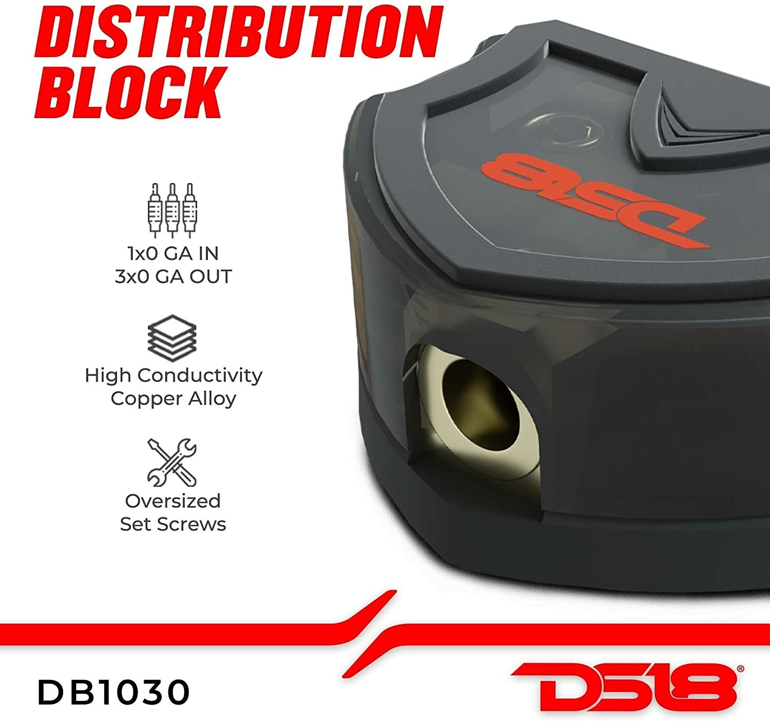 DS18 DB1030 Distribution Block 1X0-GA In 3X0-GA Out