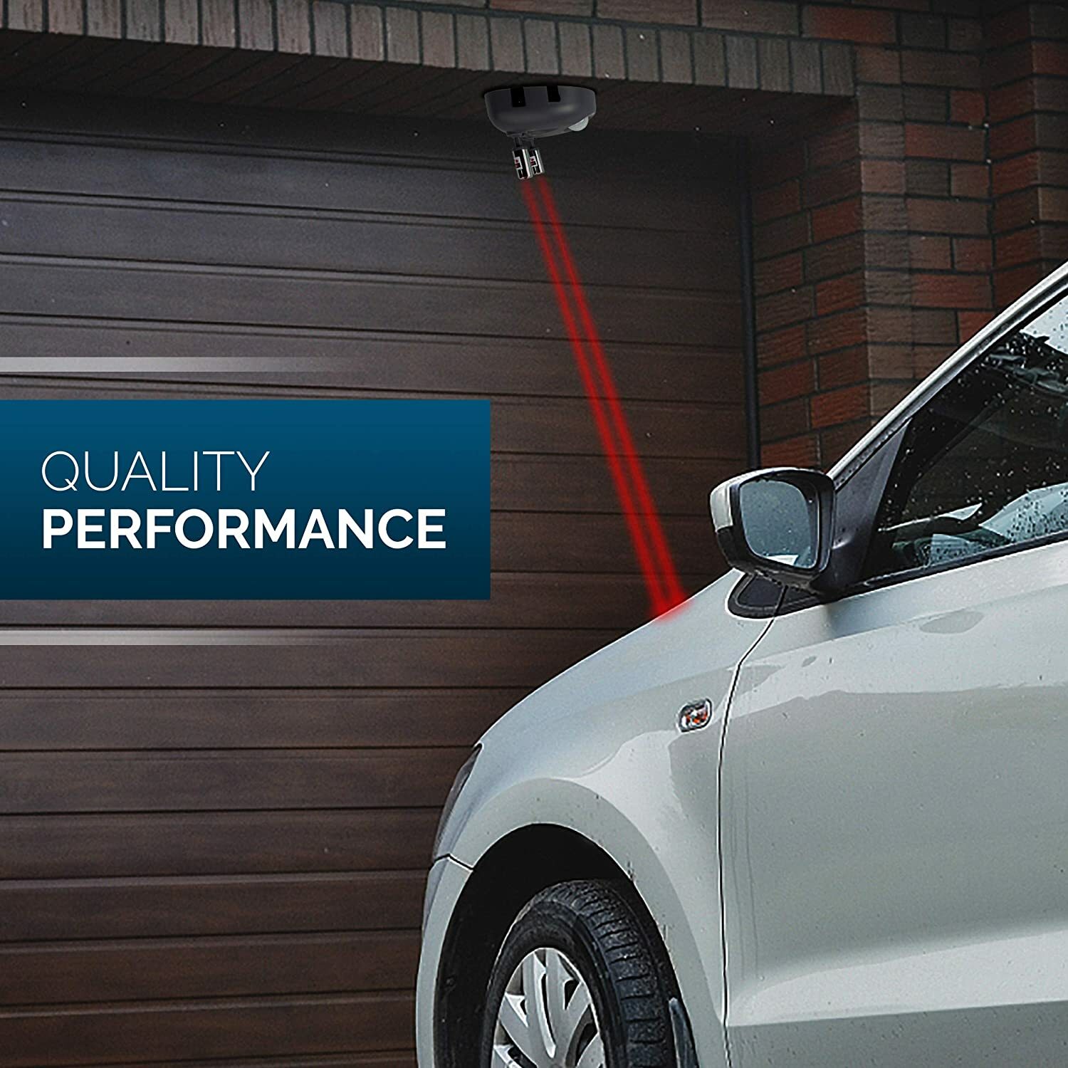 Dual 2 Car Laser Garage Auto Parking Sensor Assist Aid Guide Stop Light System