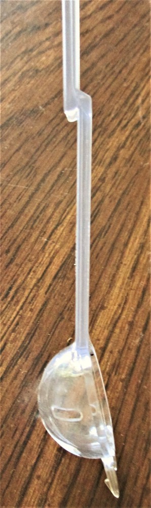 Tupperware Olive Spork #1450 Clear