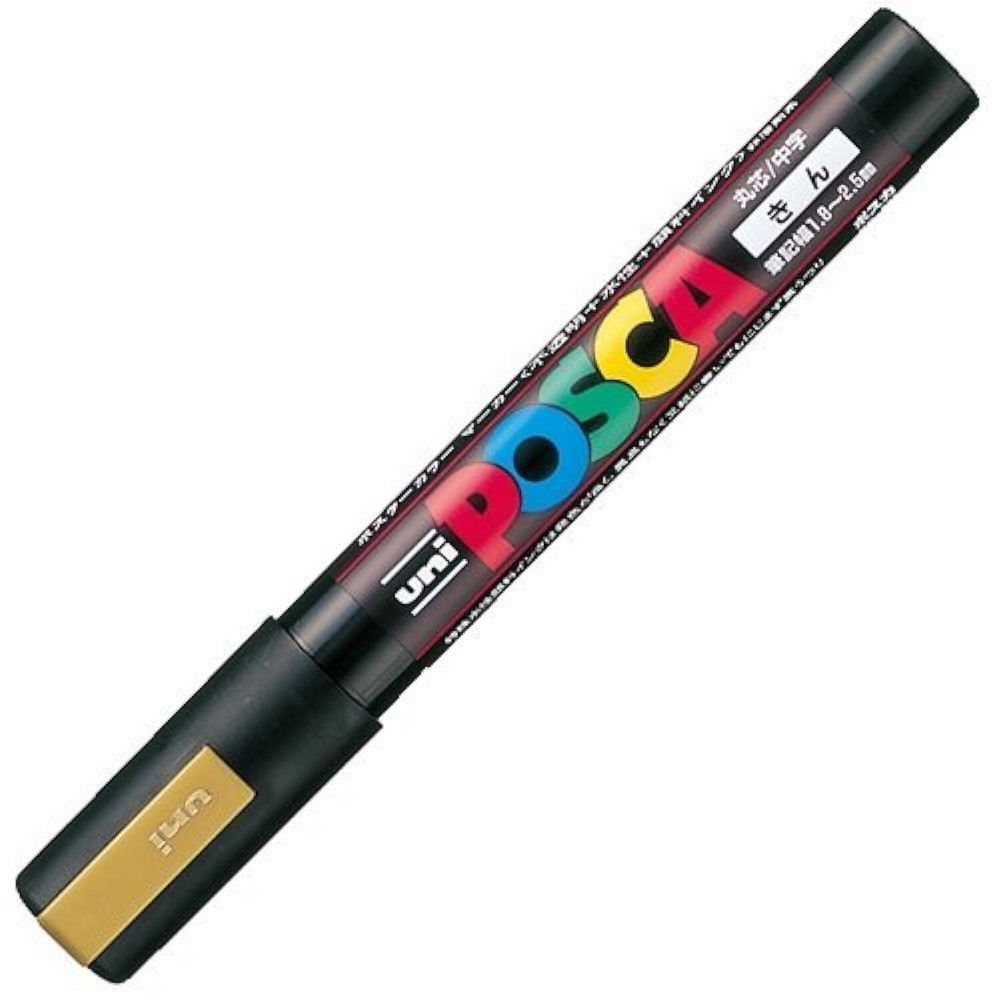 Uni Posca Medium Marker Gold PC5M.25