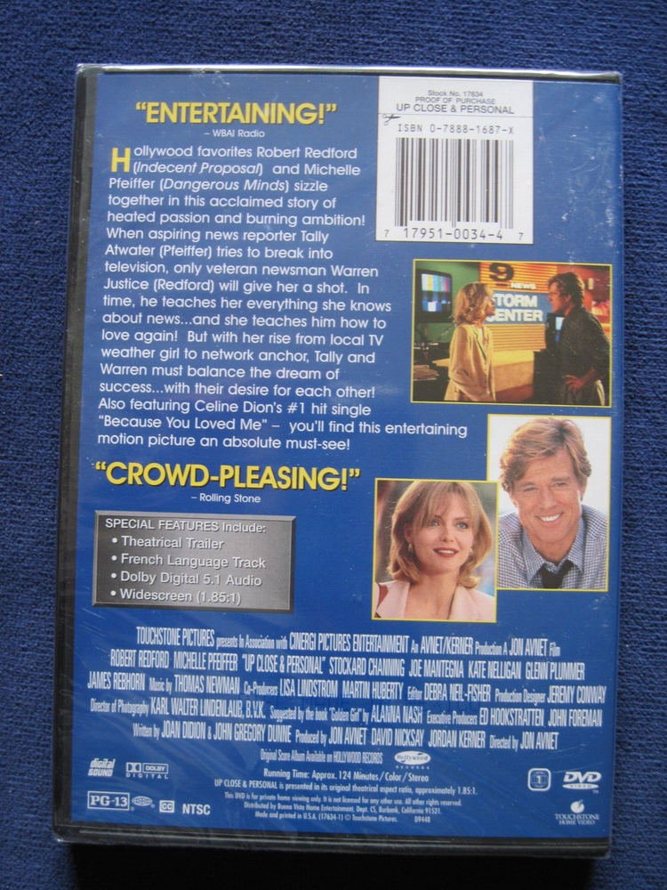 ORIGINAL SCRIPT for UP CLOSE & PERSONAL by JOAN DIDION & JOHN GREGORY DUNNE