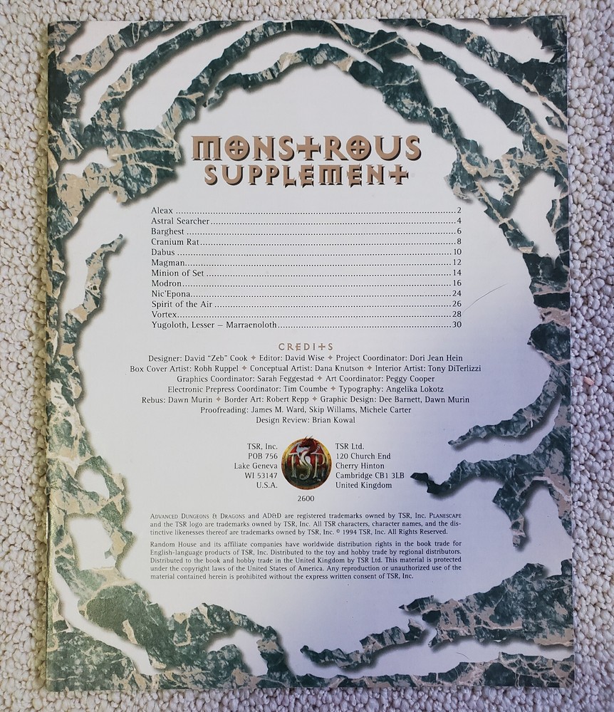 AD&D 2nd Edition Plane Scape Campaign Setting